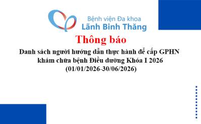 Danh sách người hướng dẫn thực hành để cấp GPHN khám chữa bệnh Điều dưỡng Khóa I 2026 (01/01/2026-30/06/2026)
